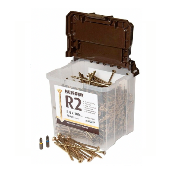 Reisser R2 Tubs Yellow Csk Pozi Screws