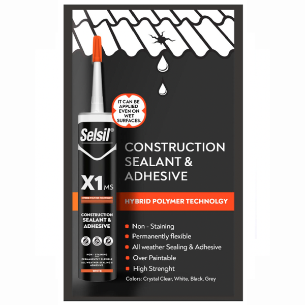 Selsil X1 MS Adhesive & Sealant White 290ml