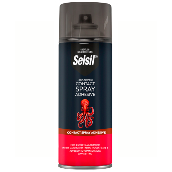 Selsil Multi Purpose Spray Contact Adhesive 500ml